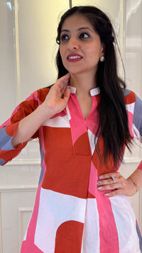 Pink Cords Geometric