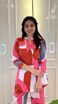 Pink Cords Geometric