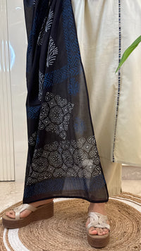 Soild Beige Straight Dupatta Set