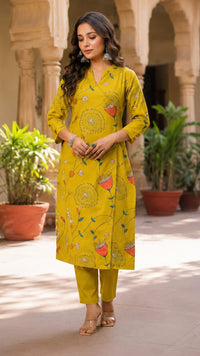 Mustard Flower Angrakha Set
