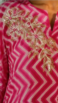 Pink Rakhi Laheriya Set