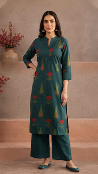 Teal Blue Aline Set