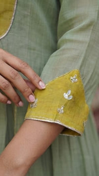 Yellow Green Rakhi Set