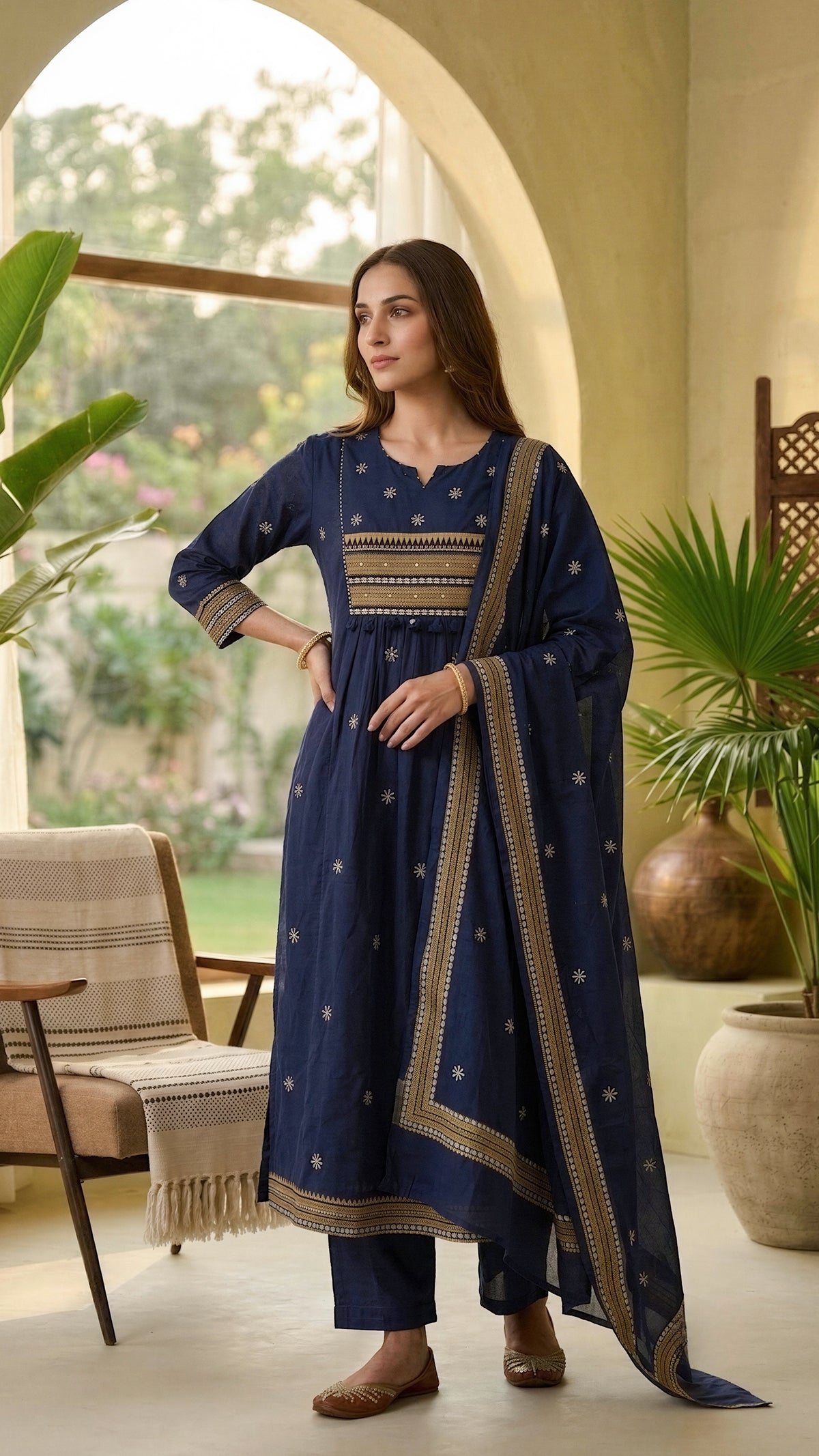 Deep Blue Navaratri Set